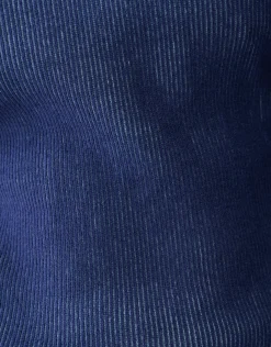 Shoeby Rib Trui Donkerblauw<Heren Truien En Sweaters