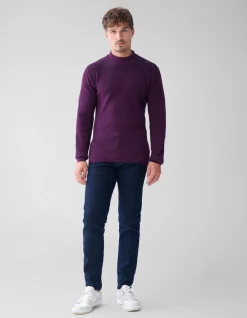Shoeby Rib Trui Donkerrood<Heren Truien En Sweaters