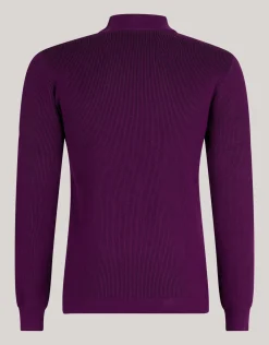 Shoeby Rib Trui Donkerrood<Heren Truien En Sweaters