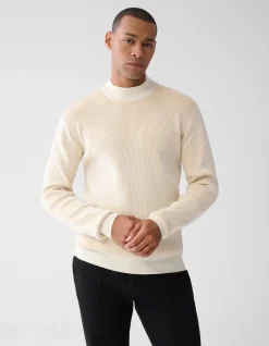 Shoeby Rib Trui Gebroken Wit<Heren Truien En Sweaters