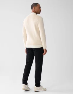 Shoeby Rib Trui Gebroken Wit<Heren Truien En Sweaters