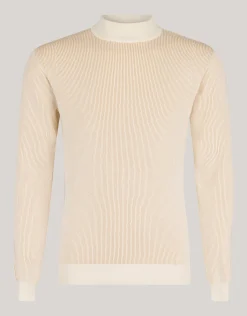 Shoeby Rib Trui Gebroken Wit<Heren Truien En Sweaters
