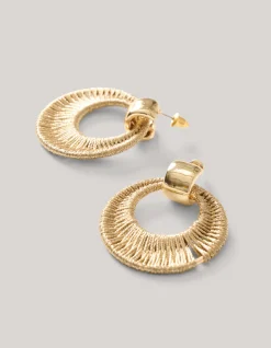 Shoeby Round Rope Oorbellen Goud<DAMES Sieraden