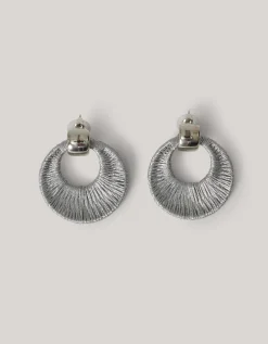 Shoeby Round Rope Oorbellen Zilver<DAMES Sieraden