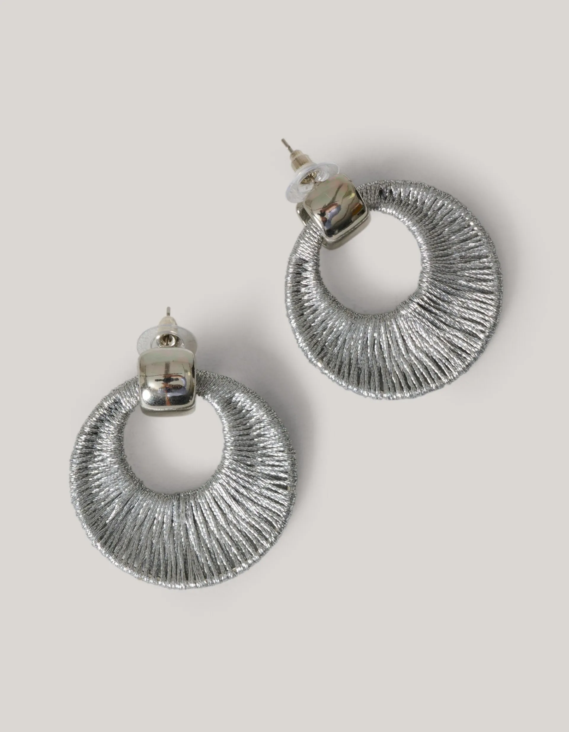 Shoeby Round Rope Oorbellen Zilver<DAMES Sieraden