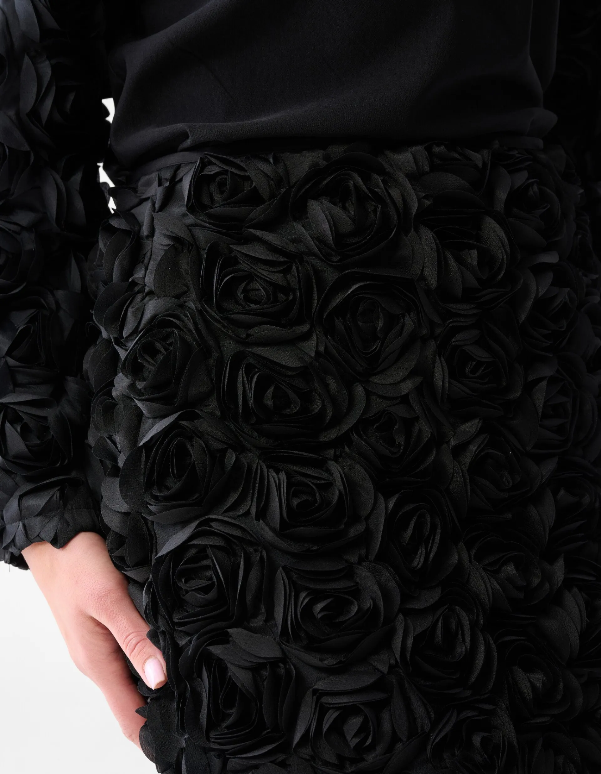 Shoeby Rozen Mini Rok Zwart<DAMES Rokken
