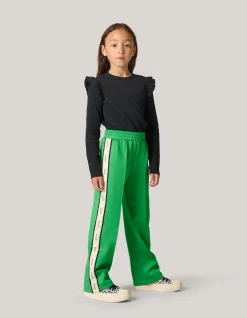 Shoeby Ruffle Rib Longsleeve Top Zwart< Tops Lange Mouw