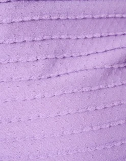 Shoeby Ruffle Rib Top Paars< T-Shirts