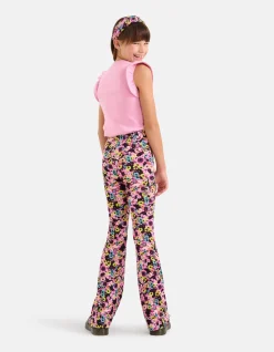 Shoeby Ruffle Rib Top Roze< Tops Korte Mouw
