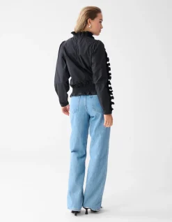 Shoeby Ruffle Top Zwart<DAMES Tops