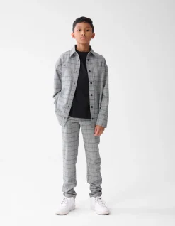 Shoeby Ruiten Broek Grijs< Broeken