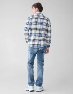 Shoeby Ruiten Overshirt Blauw<Heren Overshirts
