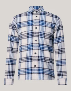 Shoeby Ruiten Overshirt Blauw<Heren Overshirts