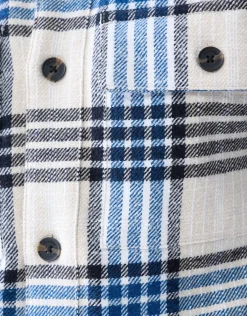 Shoeby Ruiten Overshirt Blauw<Heren Overshirts