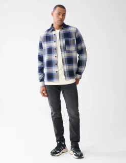 Shoeby Ruiten Overshirt Gebroken Wit<Heren Overshirts