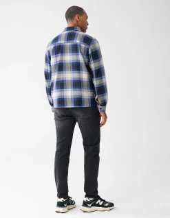 Shoeby Ruiten Overshirt Gebroken Wit<Heren Overshirts