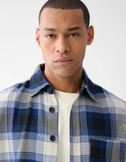 Shoeby Ruiten Overshirt Gebroken Wit<Heren Overshirts