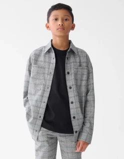 Shoeby Ruiten Overshirt Grijs< Jacks
