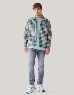 Shoeby Ruiten Overshirt Groen<Heren Overshirts