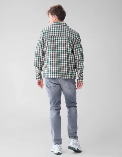 Shoeby Ruiten Overshirt Groen<Heren Overshirts