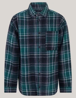 Shoeby Ruiten Overshirt Groen< Overhemden