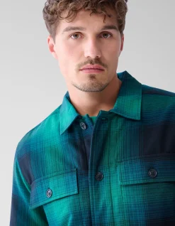 Shoeby Ruiten Padded Overshirt Groen<Heren Overshirts|Overhemden