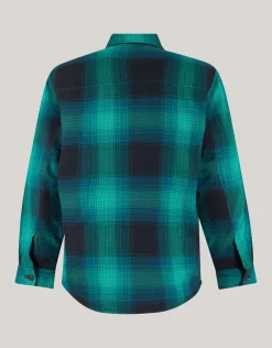Shoeby Ruiten Padded Overshirt Groen<Heren Overshirts|Overhemden
