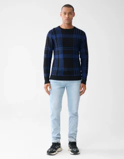 Shoeby Ruiten Trui Zwart<Heren Truien En Sweaters