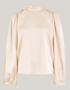 Shoeby Satijnen Blouse Gebroken Wit By Lonneke<DAMES Blouses