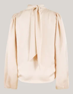 Shoeby Satijnen Blouse Gebroken Wit By Lonneke<DAMES Blouses