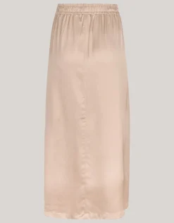 Shoeby Satijnen Maxi Rok Zand<DAMES Rokken