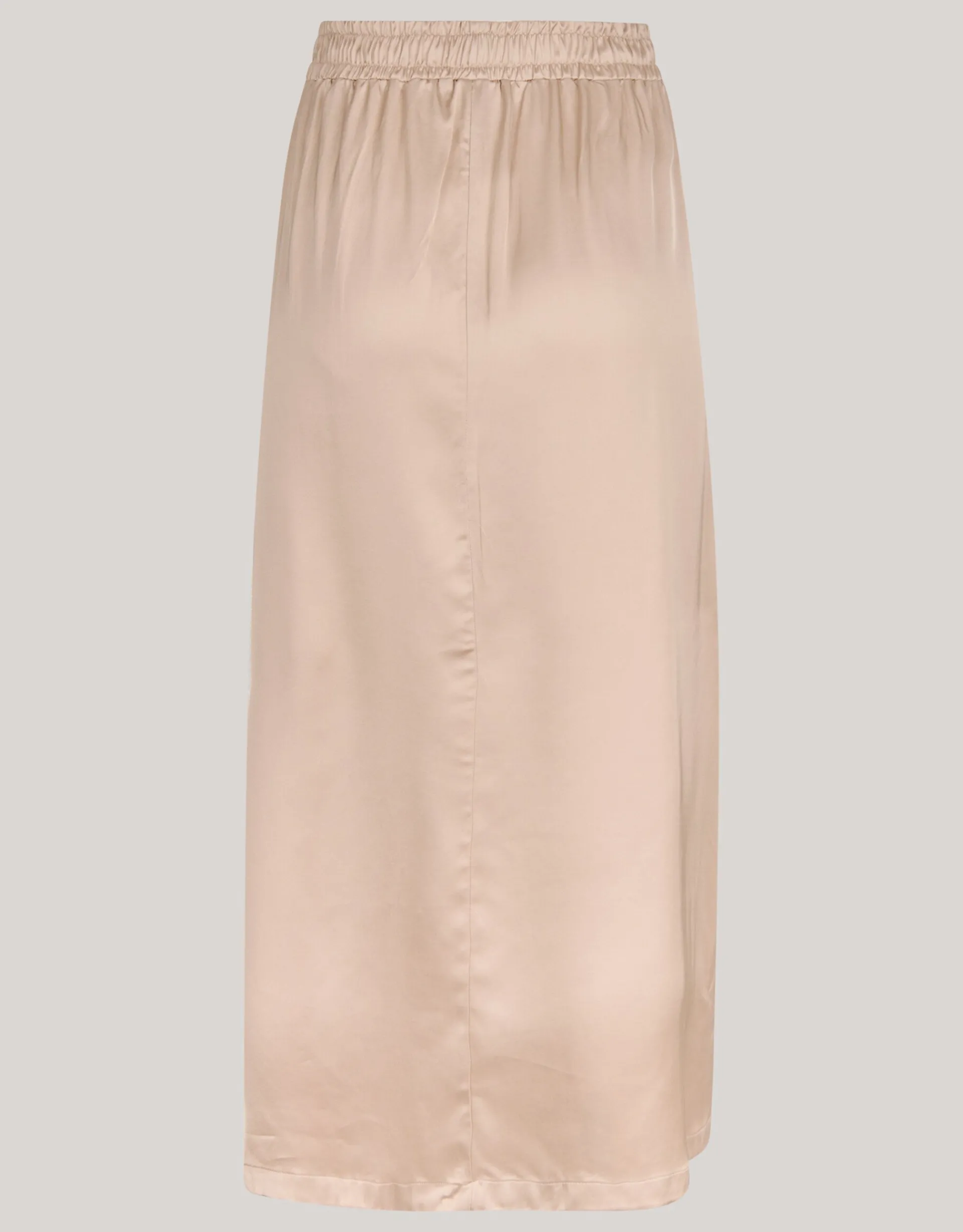 Shoeby Satijnen Maxi Rok Zand<DAMES Rokken