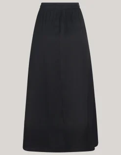 Shoeby Satijnen Maxi Rok Zwart<DAMES Rokken