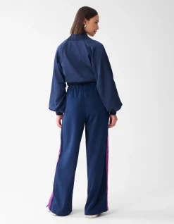 Shoeby Satijnen Overslag Blouse Donkerblauw<DAMES Blouses