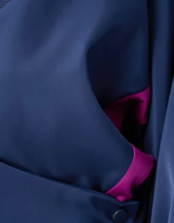 Shoeby Satijnen Overslag Blouse Donkerblauw<DAMES Blouses