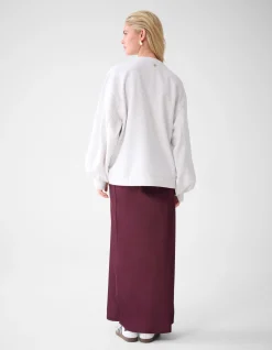 Shoeby Satijnen Rok Donkerrood By Lonneke<DAMES Rokken