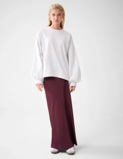 Shoeby Satijnen Rok Donkerrood By Lonneke<DAMES Rokken