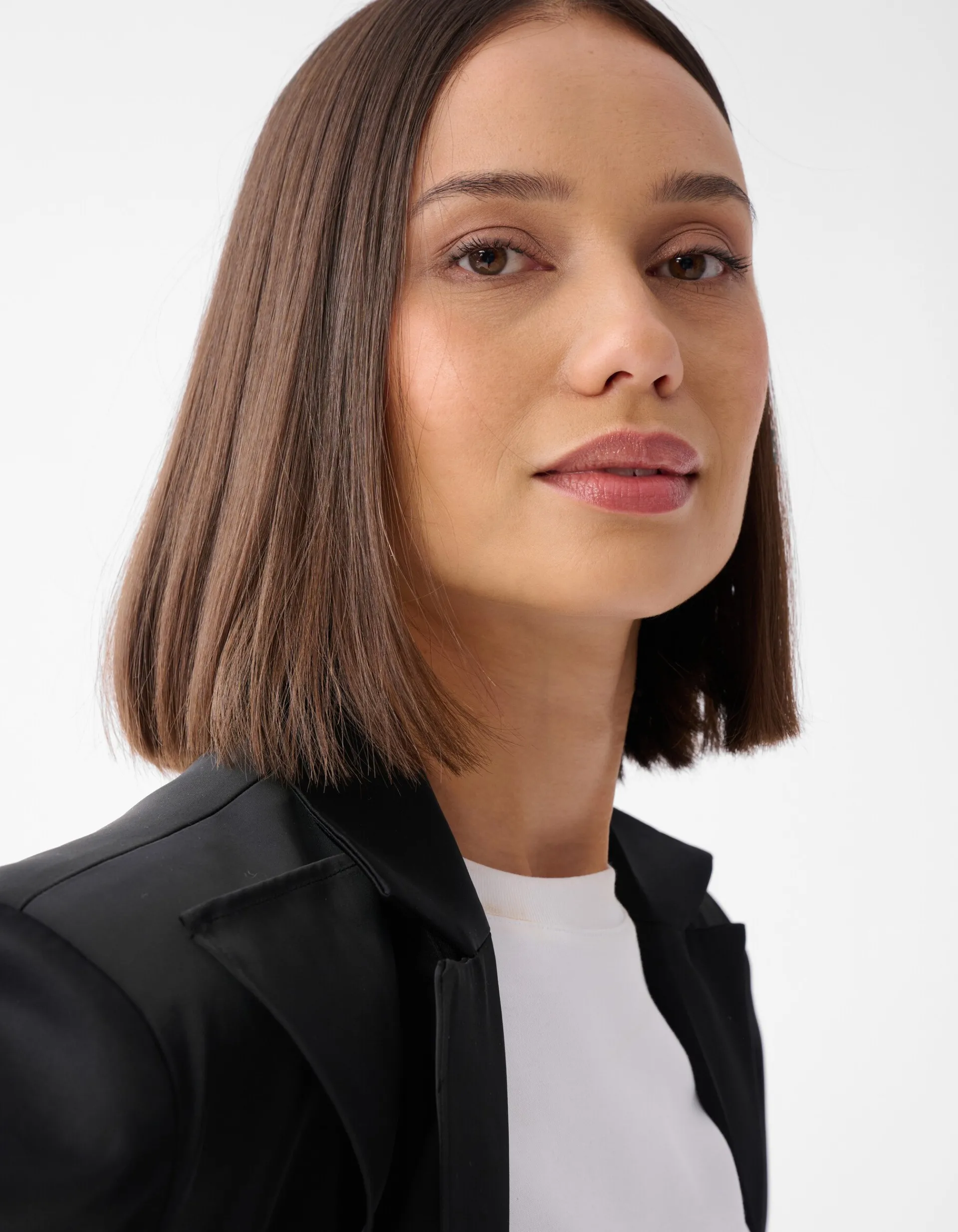 Shoeby Satijnen Ruffle Blazer Zwart<DAMES Blazers