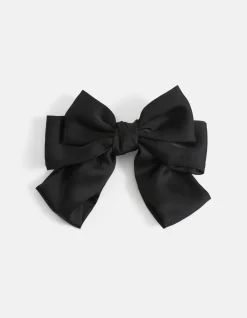 Shoeby Satijnen Strik Haarclip Zwart<DAMES Haaraccessoires