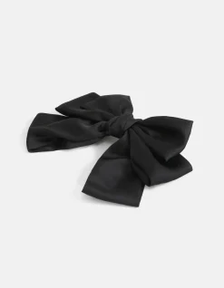 Shoeby Satijnen Strik Haarclip Zwart<DAMES Haaraccessoires