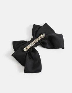 Shoeby Satijnen Strik Haarclip Zwart<DAMES Haaraccessoires
