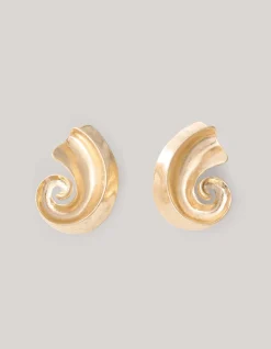Shoeby Schelp Oorbel Goud<DAMES Sieraden