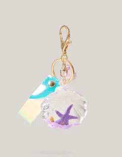 Shoeby Schelpen Sleutelhanger Paars< Overige Accessoires