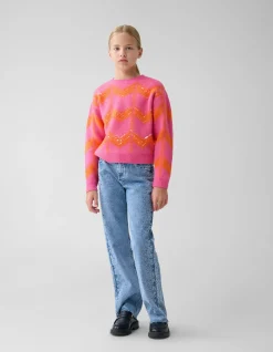 Shoeby Sequin Meisjes Trui Roze By Furmey< Gebreide Truien