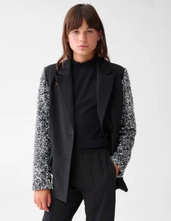 Shoeby Sequin Mix Blazer Zwart< Blazers