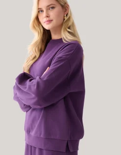 Shoeby Set Sweater Donkerpaars<DAMES Truien En Sweaters