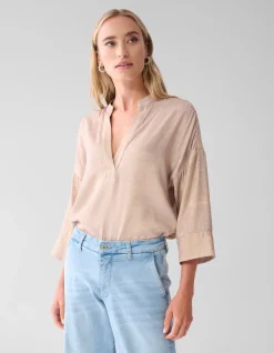 Shoeby Shine Wide Blouse Goud<DAMES Blouses