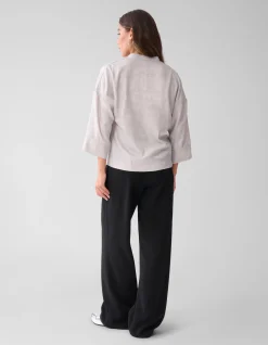 Shoeby Shine Wide Blouse Zilver<DAMES Blouses