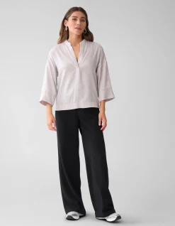 Shoeby Shine Wide Blouse Zilver<DAMES Blouses