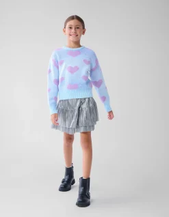 Shoeby Shiny Mini Rok Zilver< Rokken